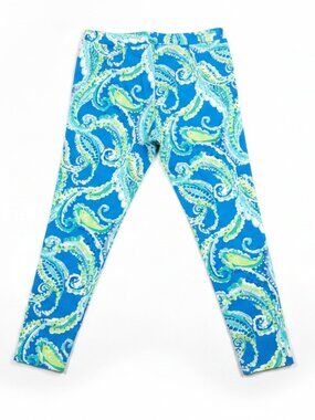 J. McLaughlin blue paisley pants, size 6